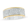Thumbnail Image 1 of Previously Owned - Men's 1 CT. T.W. Diamond Milgrain Trimmed Band in 10K Two-Tone Gold