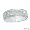 Thumbnail Image 1 of Previously Owned - Vera Wang Men's 1 CT. T.W. Diamond Nine Stone Wedding Band in 14K White Gold