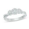 Thumbnail Image 0 of Previously Owned - 1/2 CT. T.W. Composite Diamond Three Stone Engagement Ring in 10K White Gold