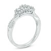Thumbnail Image 1 of Previously Owned - 1/2 CT. T.W. Composite Diamond Three Stone Engagement Ring in 10K White Gold