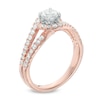 Thumbnail Image 1 of Previously Owned - 1 CT. T.W. Diamond Swirl Frame Engagement Ring in 14K Rose Gold