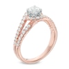 Thumbnail Image 2 of Previously Owned - 1 CT. T.W. Diamond Swirl Frame Engagement Ring in 14K Rose Gold