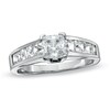 Thumbnail Image 1 of Previously Owned - 1-1/2 CT. T.W. Princess-Cut Diamond Channel Shank Engagement Ring in 14K White Gold