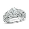 Thumbnail Image 1 of Previously Owned - 1 CT. T.W. Diamond Vintage-Style Frame Engagement Ring in 14K White Gold