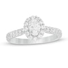 Thumbnail Image 1 of Previously Owned - Love's Destiny by Zales 1 CT. T.W. Diamond Scallop Engagement Ring in 14K White Gold (I/SI2)