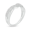 Thumbnail Image 2 of Previously Owned - 1/3 CT. T.W. Diamond Chevron Anniversary Band in 14K White Gold