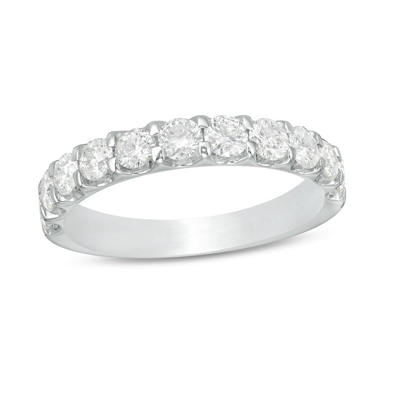 Main Image 1 of Previously Owned - 1-1/4 CT. T.W. Diamond Band in 10K White Gold