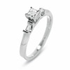 Thumbnail Image 1 of Previously Owned - 1/2 CT. T.W. Princess-Cut Diamond Engagement Ring in 14K White Gold