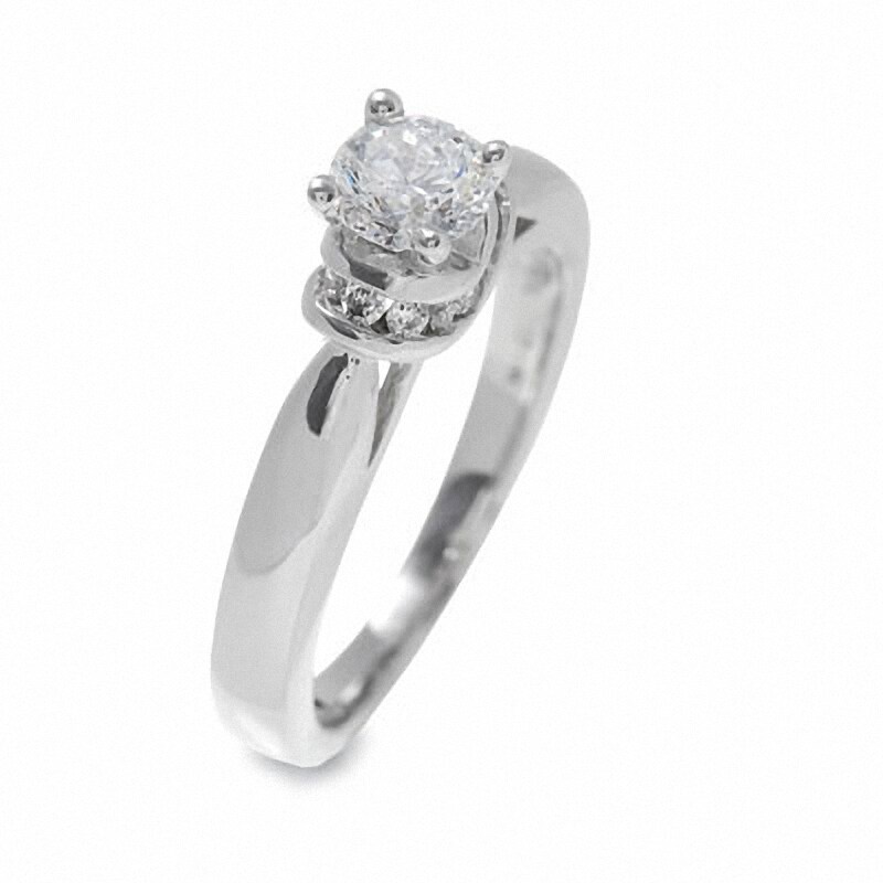 Previously Owned - 3/4 CT. T.W. Diamond Solitaire Engagement Ring in 14K White Gold
