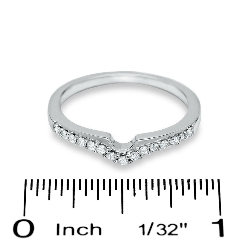 Main Image 3 of Previously Owned - 1/6 CT. T.W. Diamond Solitaire Enhancer in 14K White Gold