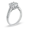 Thumbnail Image 2 of Previously Owned - 1 CT. T.W. Diamond Cluster Bridal Set in 14K White Gold