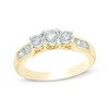Thumbnail Image 1 of Previously Owned - 1/2 CT. T.W. Diamond Past Present Future® Engagement Ring in 10K Gold