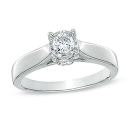 Previously Owned - 1/2 CT. T.W. Diamond Engagement Ring in 10K White Gold