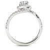Thumbnail Image 3 of Previously Owned - 3/4 CT. T.W. Diamond Swirl Frame Bypass Engagement Ring in 14K White Gold