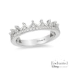 Thumbnail Image 1 of Previously Owned - Enchanted Disney Princess 1/6 CT. T.W. Diamond Tiara Wedding Band in 14K White Gold