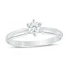 Thumbnail Image 1 of Previously Owned - 1/4 CT. Diamond Solitaire Engagement Ring in 14K White Gold (I/I2)