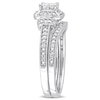 Thumbnail Image 2 of Previously Owned - 1/3 CT. T.W. Quad Princess-Cut Diamond Frame Collar Vintage-Style Bridal Set in 10K White Gold