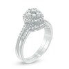 Thumbnail Image 1 of Previously Owned - 1/2 CT. T.W. Composite Diamond Frame Bridal Set in 10K White Gold
