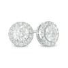 Thumbnail Image 1 of Previously Owned - 1-1/2 CT. T.W. Diamond Frame Stud Earrings in 14K White Gold