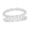 Thumbnail Image 1 of Previously Owned - 1 CT. T.W. Diamond Scallop Edge Solitaire Enhancer in 14K White Gold