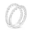 Thumbnail Image 2 of Previously Owned - 1 CT. T.W. Diamond Scallop Edge Solitaire Enhancer in 14K White Gold