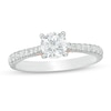 Thumbnail Image 1 of Previously Owned - Zales Private Collection 1 CT. T.W. Colourless Diamond Engagement Ring in 14K Two-Tone Gold (F/I1)