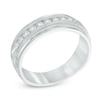 Thumbnail Image 2 of Previously Owned - 1/2 CT. T.W. Diamond Milgrain Anniversary Band in 14K White Gold