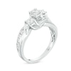 Thumbnail Image 1 of Previously Owned - 1 CT. T.W. Diamond Three Stone Slant Engagement Ring in 14K White Gold