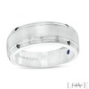 Thumbnail Image 1 of Previously Owned - Vera Wang Men's 1/20 CT. T.W. Black Diamond Four Stone Wedding Band in 14K White Gold