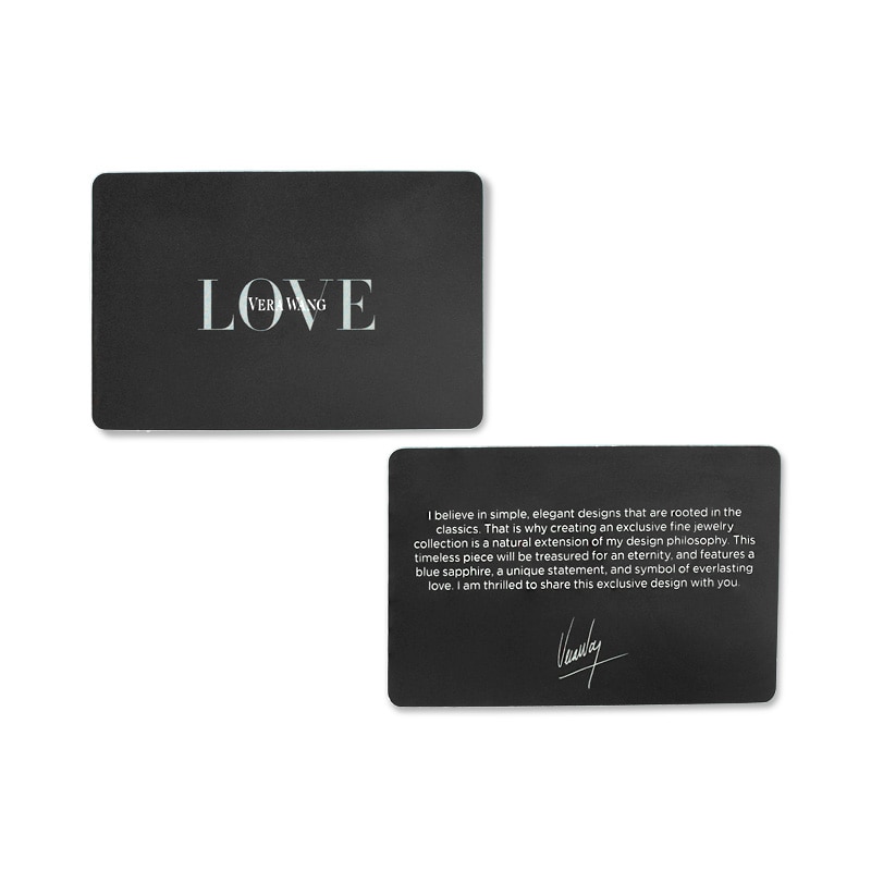 Previously Owned - Vera Wang Love Collection Men's 1/20 CT. Black Diamond Solitaire Wedding Band in 14K White Gold