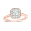 Thumbnail Image 1 of Previously Owned - Vera Wang Love Collection 5/8 CT. T.W. Diamond Frame Vintage-Style Engagement Ring in 14K Rose Gold