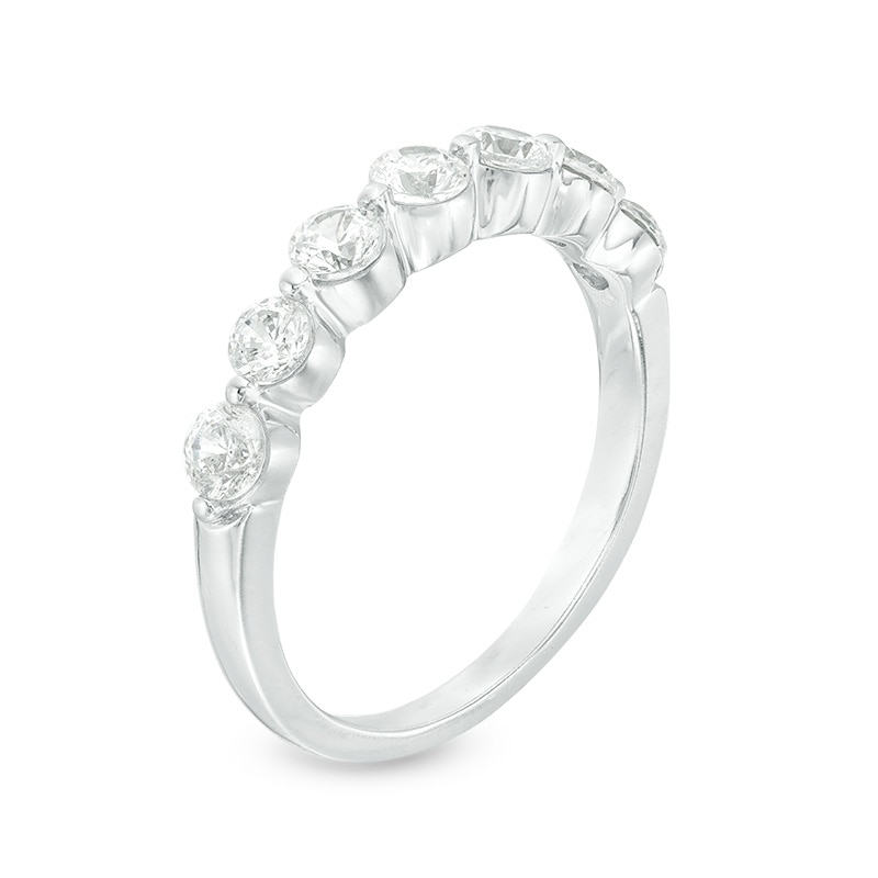 Main Image 3 of Previously Owned - 1 CT. T.W. Diamond Anniversary Band in 14K White Gold