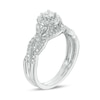 Thumbnail Image 2 of Previously Owned - 1/2 CT. T.W. Diamond Frame Twist Bridal Set in 10K White Gold