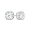 Thumbnail Image 0 of Previously Owned - 1/2 CT. T.W. Princess-Cut Diamond Frame Stud Earrings in 14K White Gold