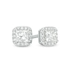 Thumbnail Image 1 of Previously Owned - 1/2 CT. T.W. Princess-Cut Diamond Frame Stud Earrings in 14K White Gold