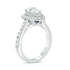 Thumbnail Image 2 of Previously Owned - Vera Wang Love Collection 1-3/4 CT. T.W. Pear Diamond Frame Engagement Ring in 14K White Gold (I/SI2)
