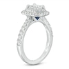 Thumbnail Image 2 of Previously Owned - Vera Wang Love Collection 1-1/3 CT. T.W. Emerald-Cut Diamond Frame Engagement Ring in 14K White Gold