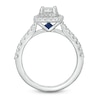 Thumbnail Image 3 of Previously Owned - Vera Wang Love Collection 1-1/3 CT. T.W. Emerald-Cut Diamond Frame Engagement Ring in 14K White Gold