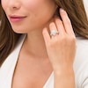 Thumbnail Image 2 of Previously Owned - 1 CT. T.W. Composite Pear Diamond Frame Tiered Shank Engagement Ring in 10K White Gold