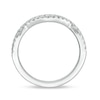 Thumbnail Image 2 of Previously Owned - Vera Wang Love Collection 1/5 CT. T.W. Diamond Slight Contour Wedding Band in 14K White Gold
