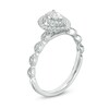 Thumbnail Image 2 of Previously Owned - 1/2 CT. T.W. Pear-Shaped Diamond Double Frame Vintage-Style Engagement Ring in 14K White Gold