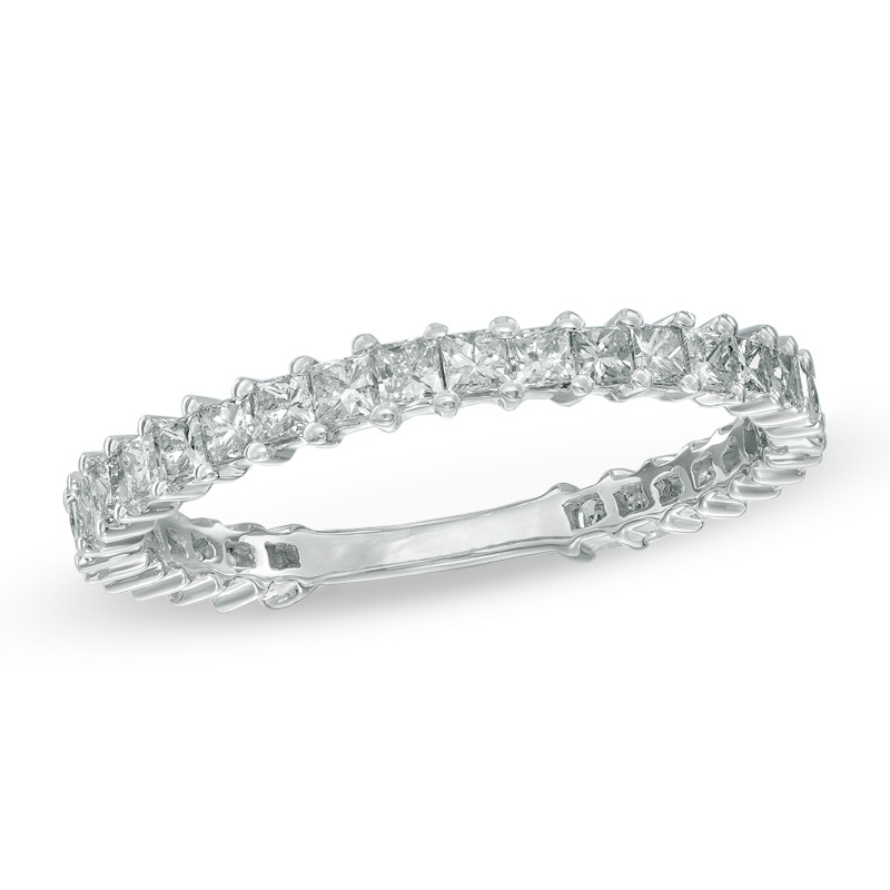 Previously Owned - 1 CT. T.W. Princess-Cut Diamond Eternity Band in 14K White Gold