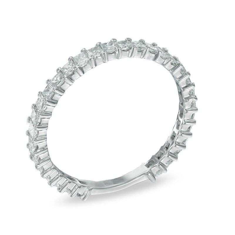 Previously Owned - 1 CT. T.W. Princess-Cut Diamond Eternity Band in 14K White Gold