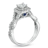 Thumbnail Image 2 of Previously Owned - Vera Wang Love Collection 1 CT. T.W. Princess-Cut Diamond Twist Engagement Ring in 14K White Gold