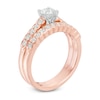Thumbnail Image 2 of Previously Owned - 1 CT. T.W. Diamond Bridal Set in 14K Rose Gold