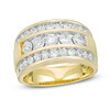 Thumbnail Image 1 of Previously Owned - Men's 2 CT. T.W. Diamond Five Stone Triple Row Ring in 10K Gold