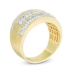 Thumbnail Image 2 of Previously Owned - Men's 2 CT. T.W. Diamond Five Stone Triple Row Ring in 10K Gold