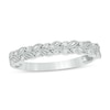 Thumbnail Image 1 of Previously Owned - 1/10 CT. T.W. Diamond Laurel Leaf Stackable Band in 10K White Gold