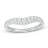 Thumbnail Image 1 of Previously Owned - 1/2 CT. T.W. Diamond Double Row Contour Band in 14K White Gold