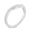 Thumbnail Image 2 of Previously Owned - 1/2 CT. T.W. Diamond Double Row Contour Band in 14K White Gold